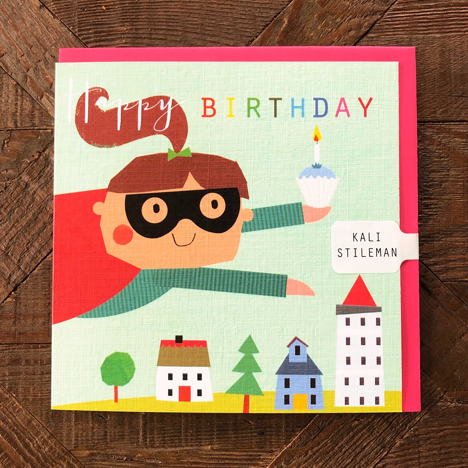 MC24 superhero birthday girl card