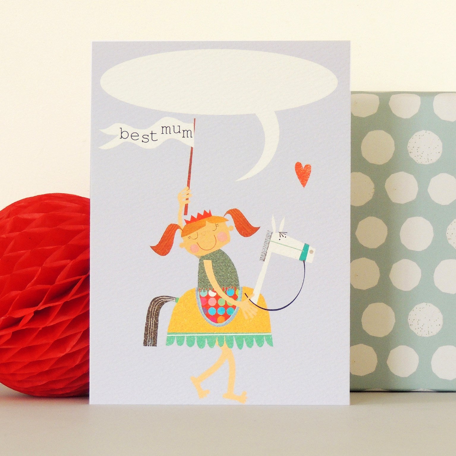 personalised best mum knight card