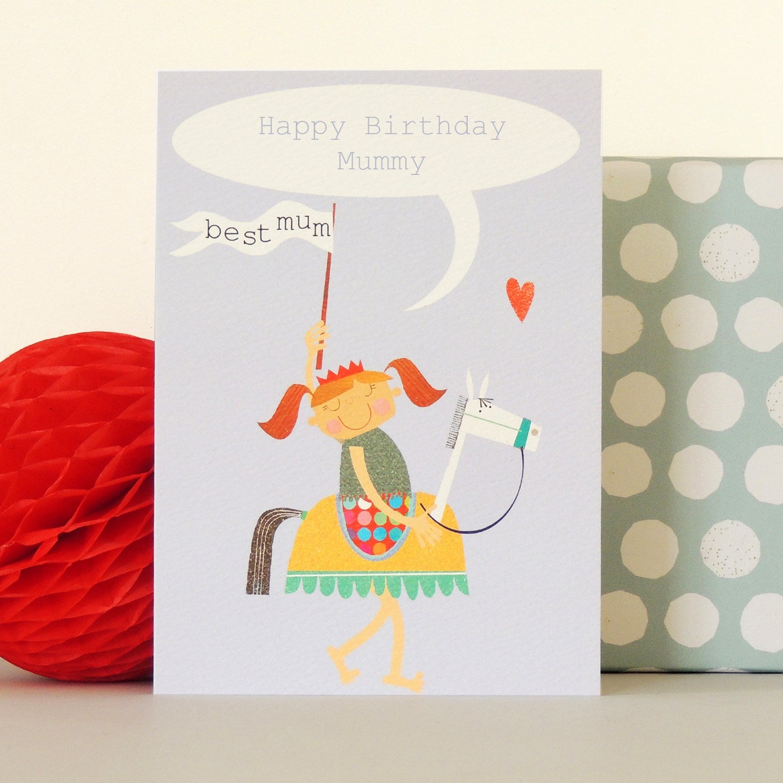 personalised best mum knight card