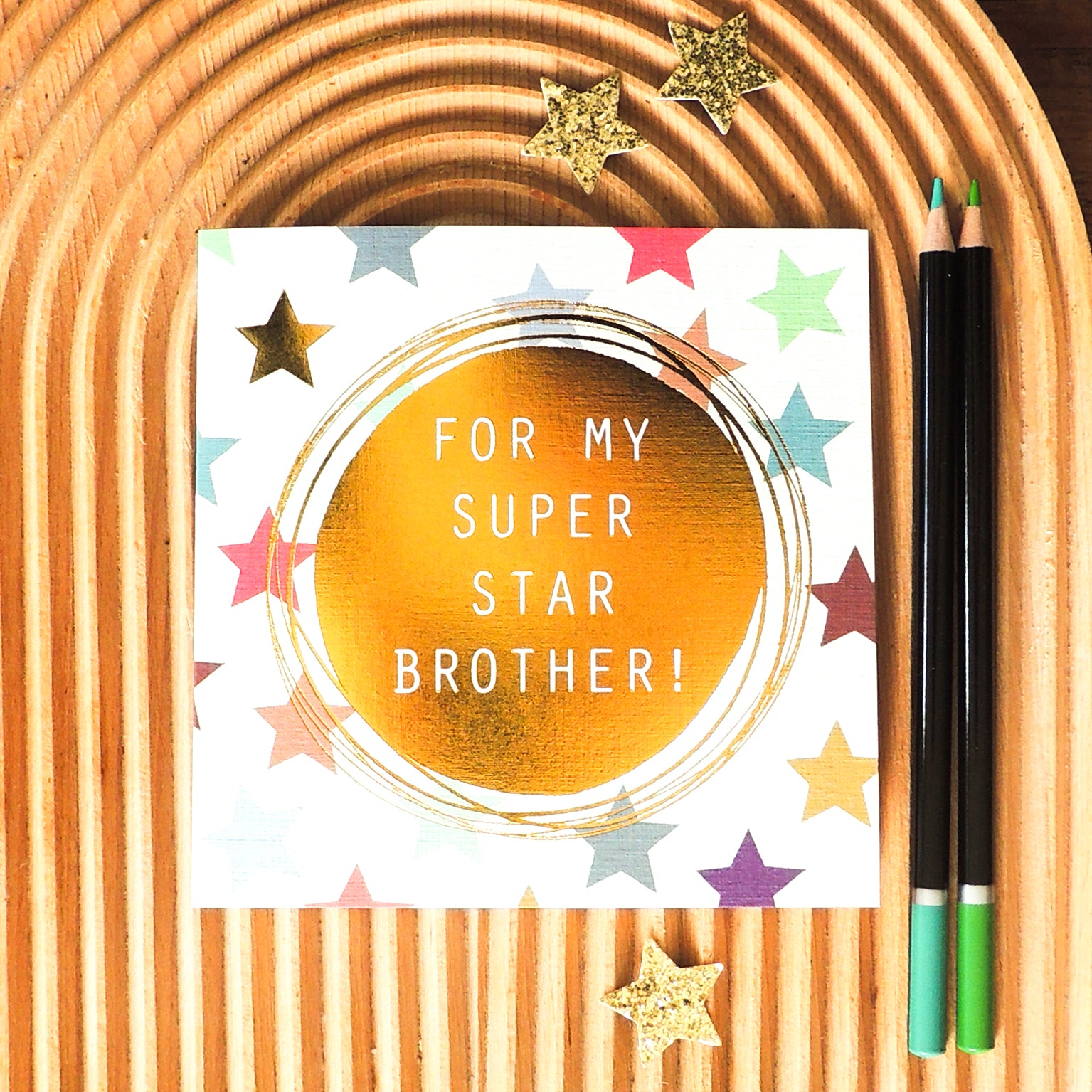 MLC01 gold foiled super star brother card