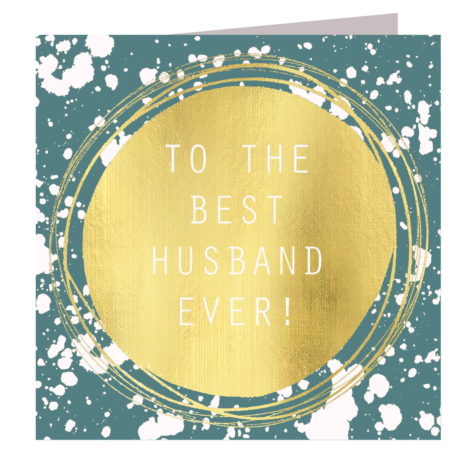 MLC03 gold foiled to the best husband ever! card