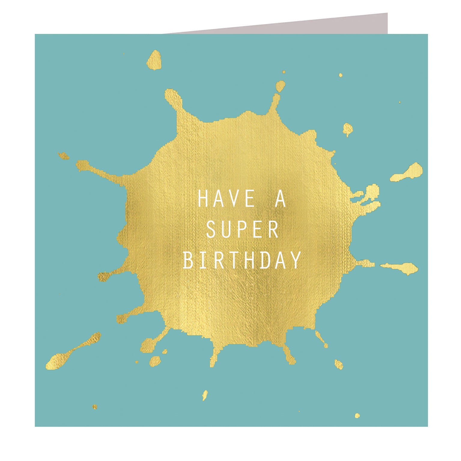 MLC05 gold foiled super birthday card