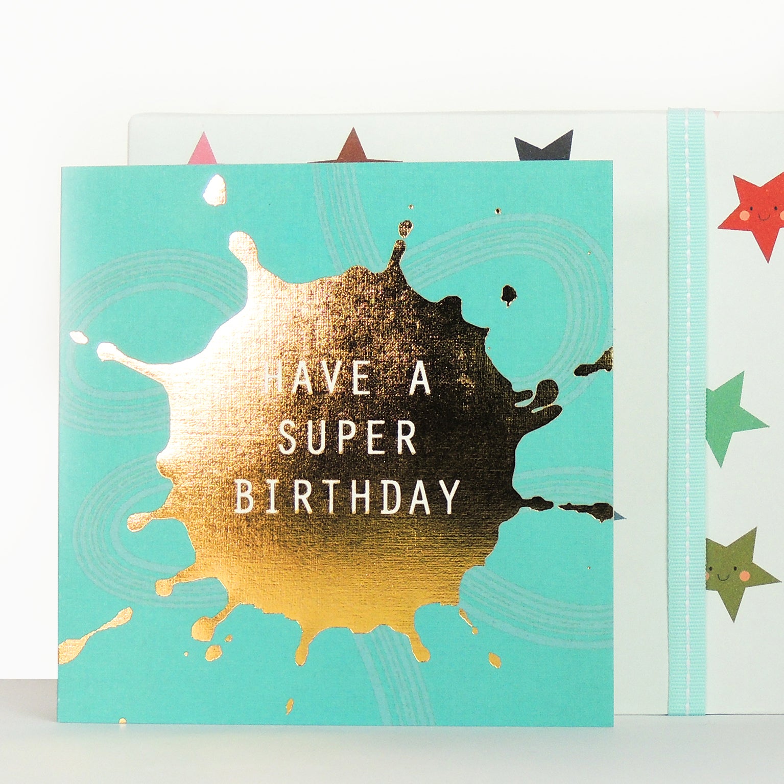 MLC05 gold foiled super birthday card