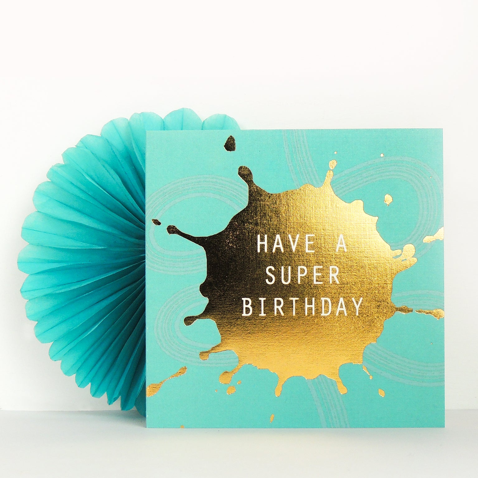 MLC05 gold foiled super birthday card