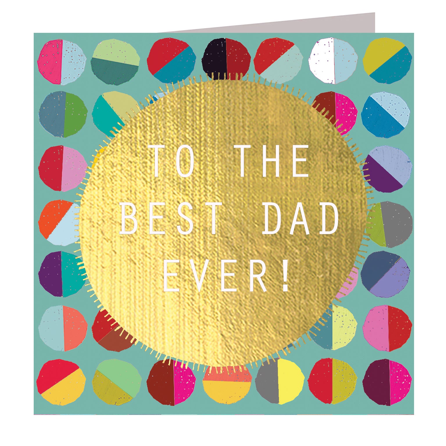 MLC06 gold foiled to the best dad ever! card