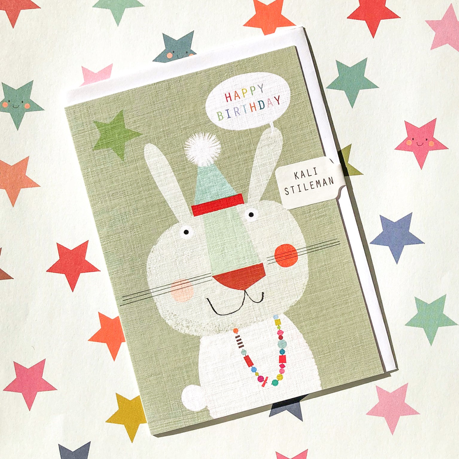 MT02 birthday bunny greetings card