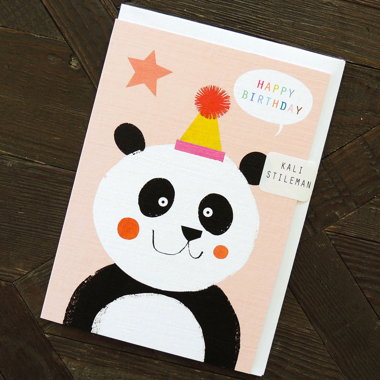 MT03 birthday panda greetings card