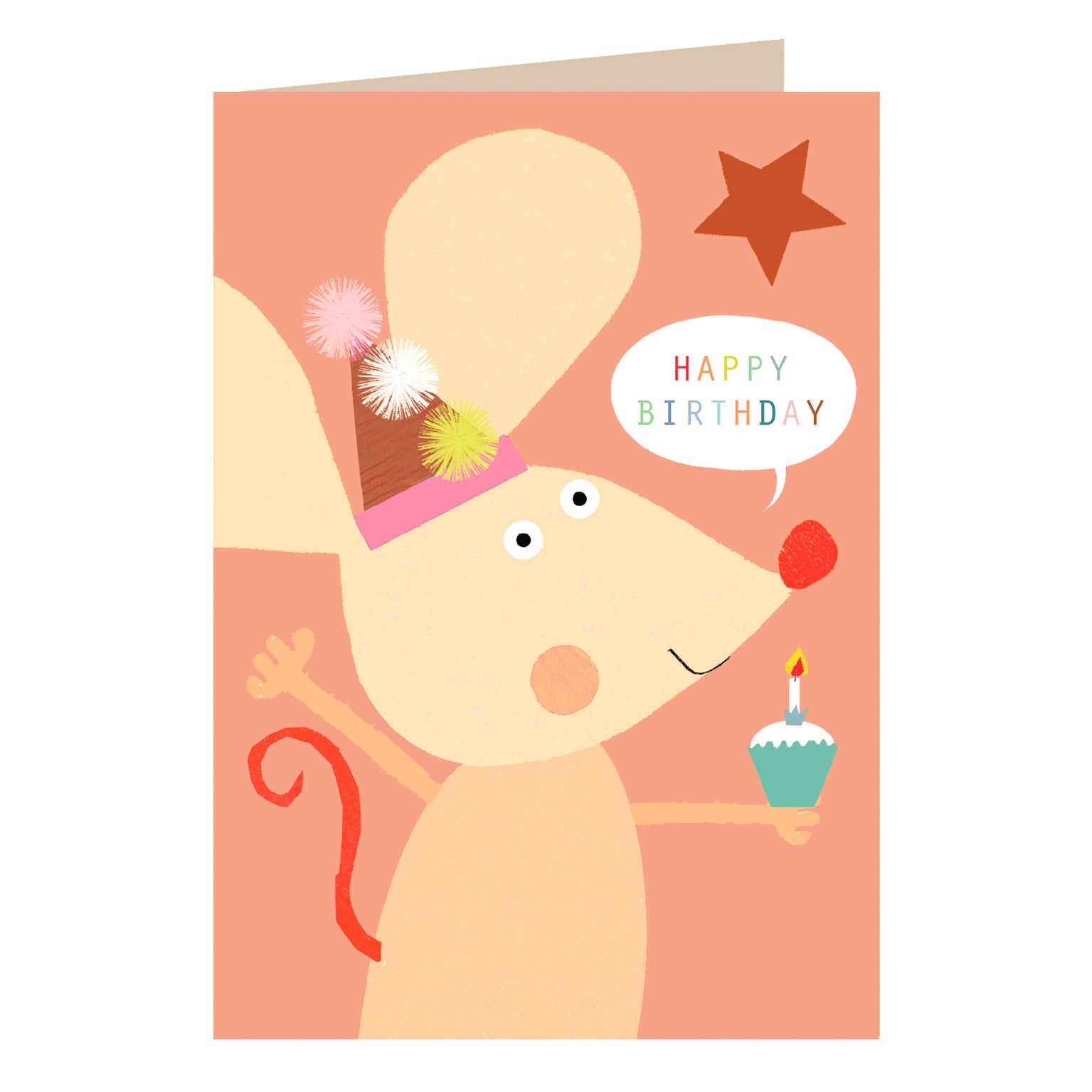 MT05 birthday mouse greetings card