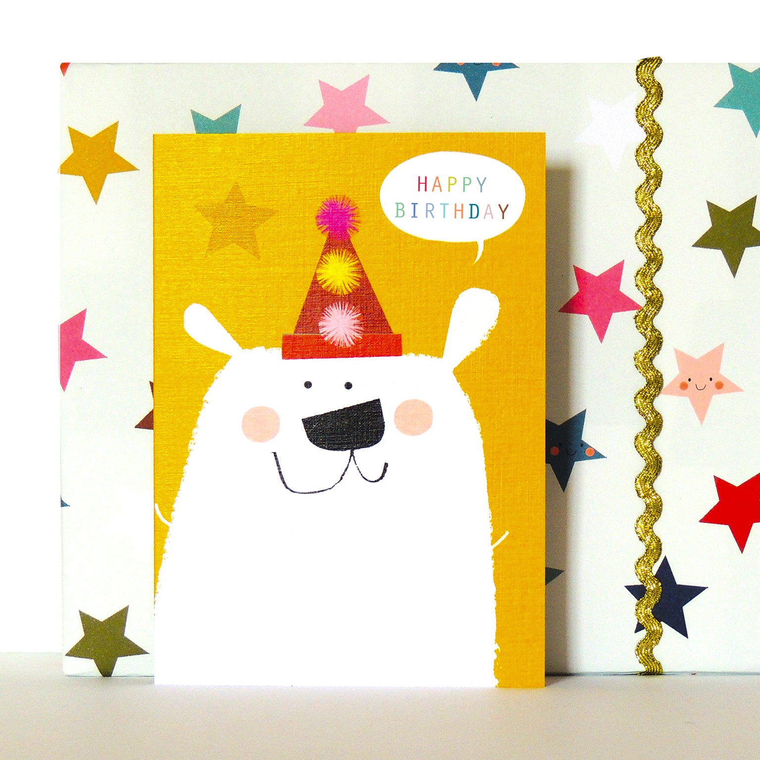 MT07 birthday polar bear greetings card