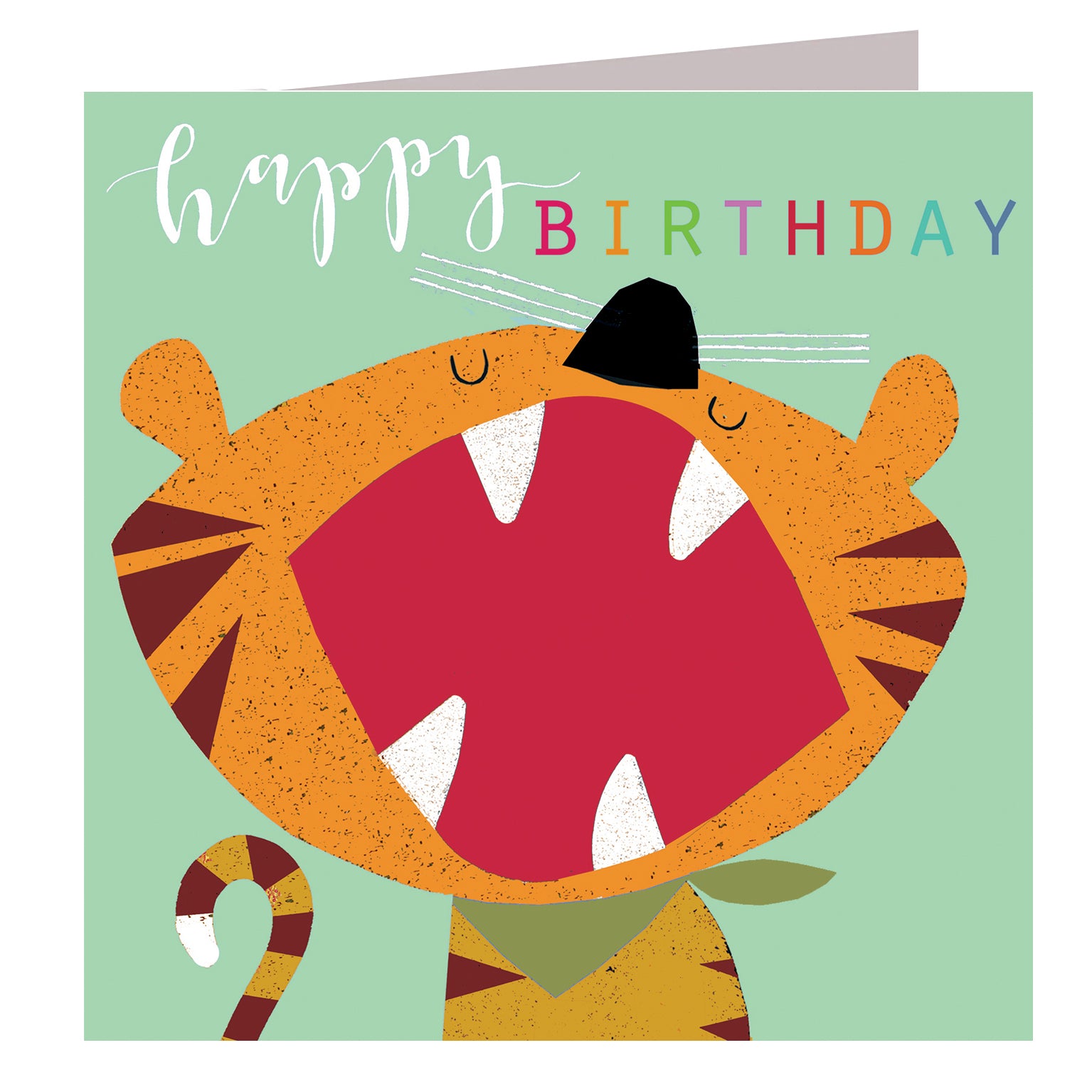 MY05 laser cut tiger birthday card