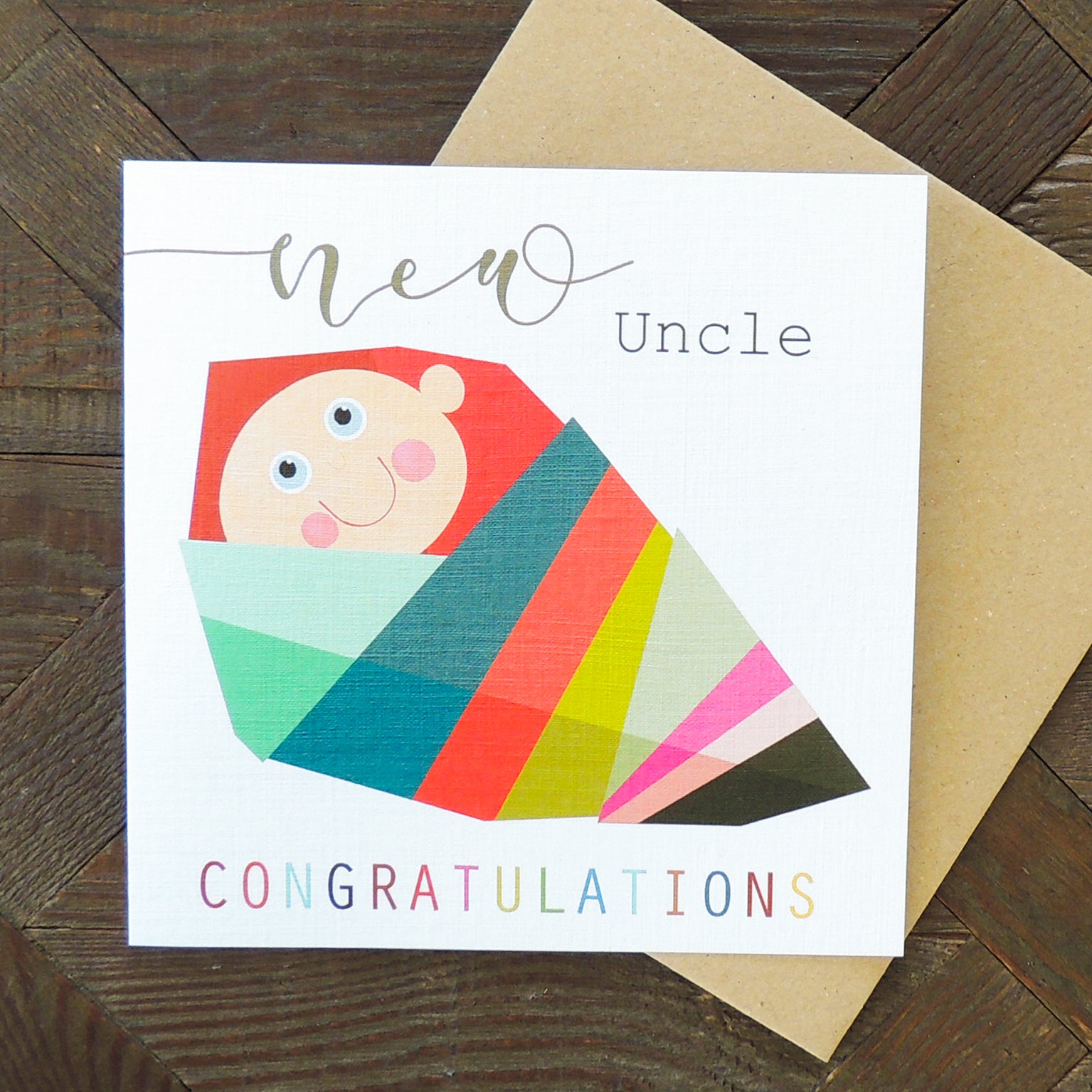 NB30 new uncle baby card