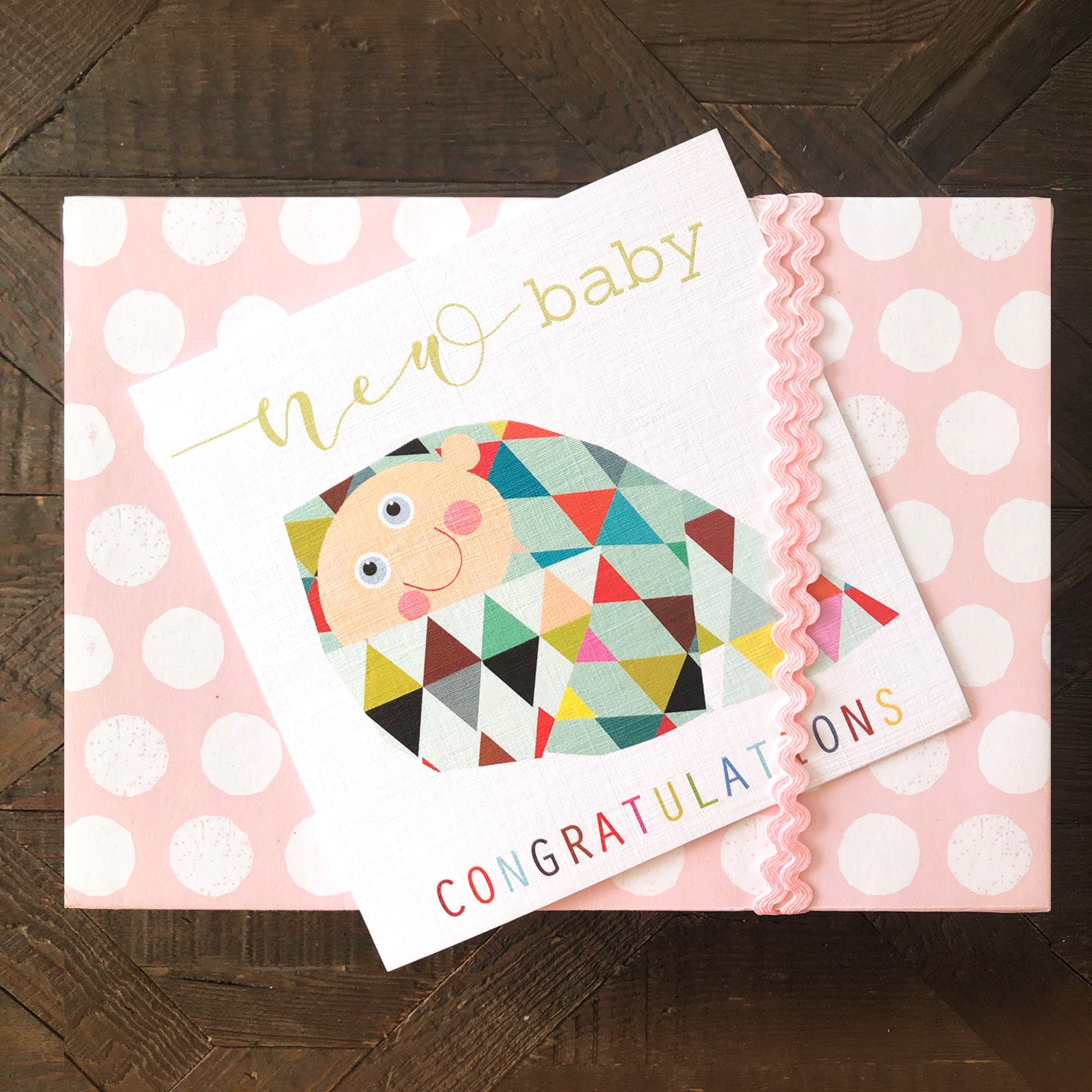 NB33 new baby congratulations card