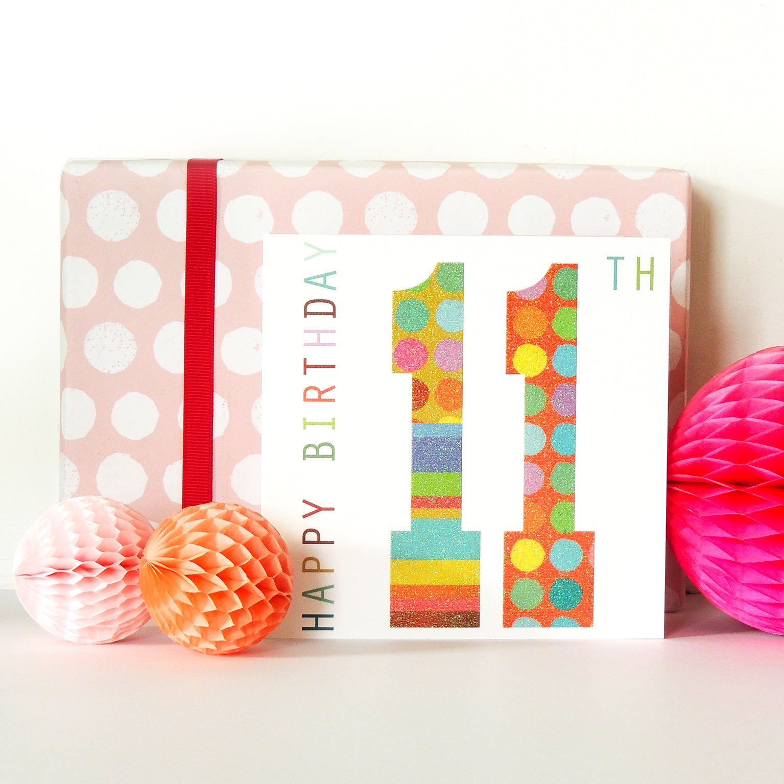 NO11 sparkly number eleven card