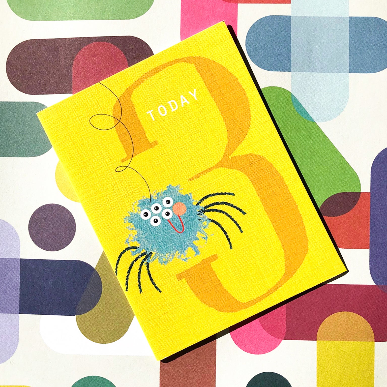 mini speedy spider 3rd birthday card