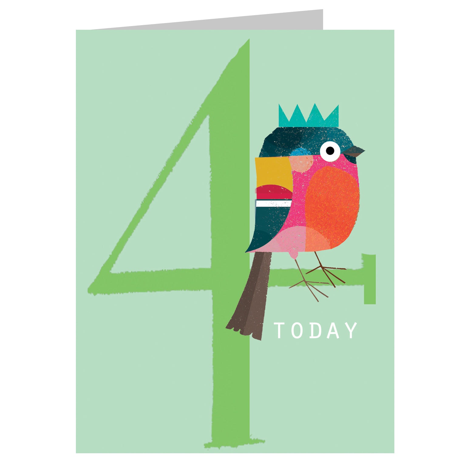 mini happy birdie! 4th birthday card