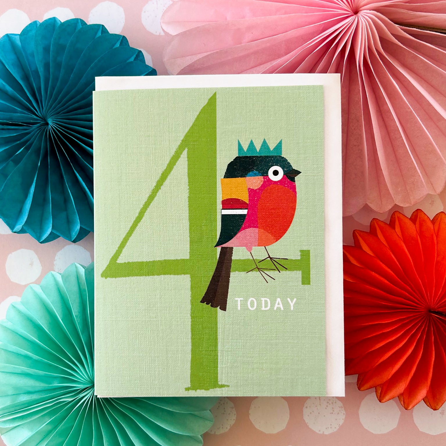 mini happy birdie! 4th birthday card