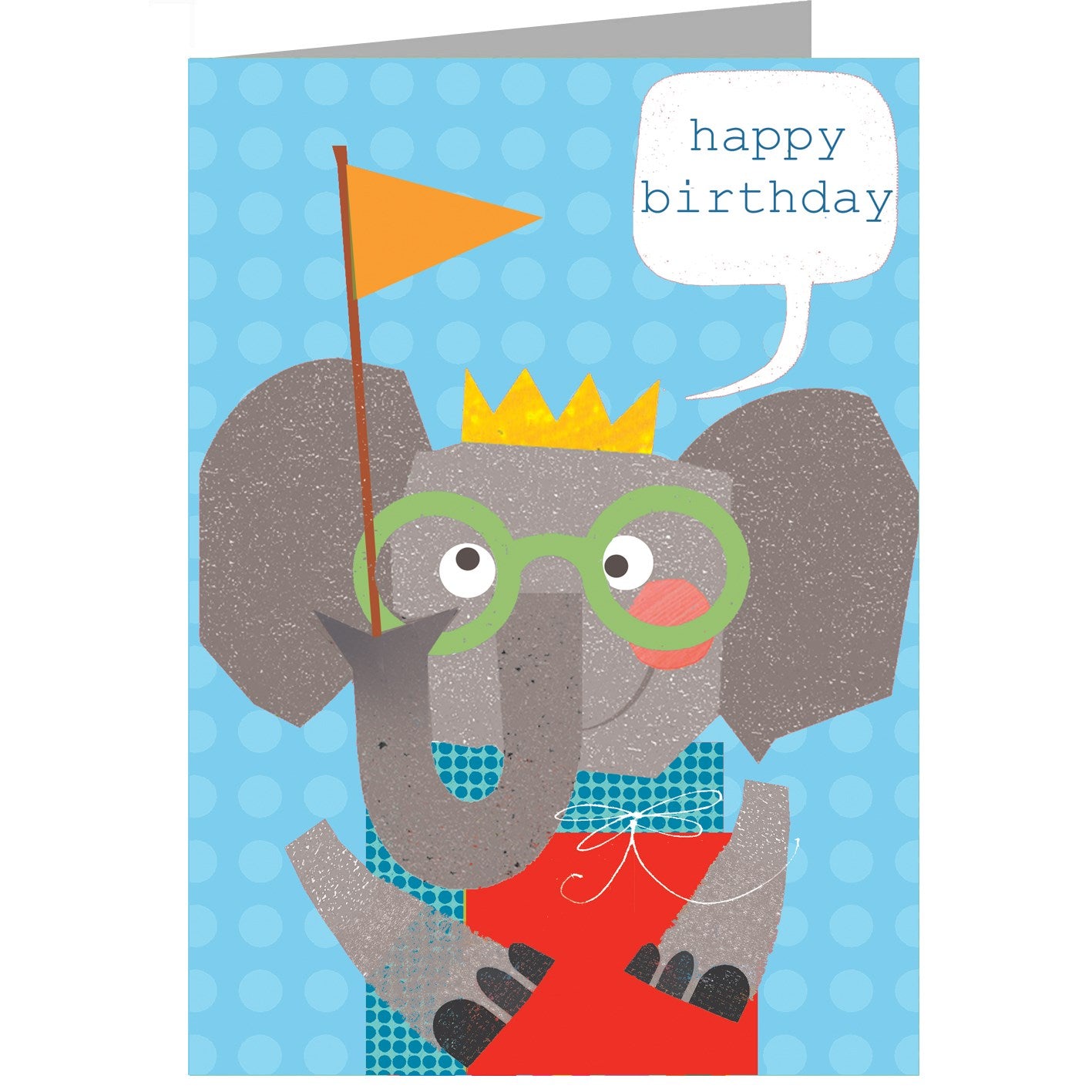 elephant happy birthday card