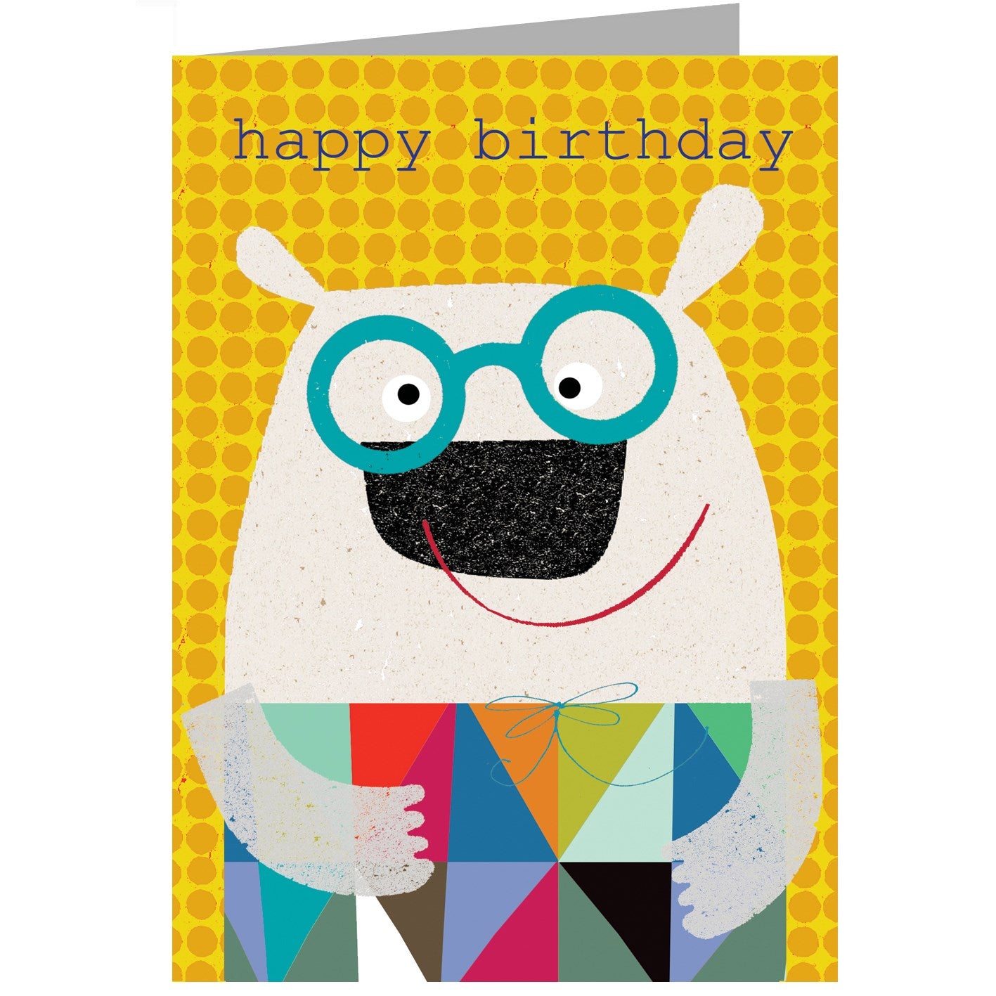 polar bear happy birthday card