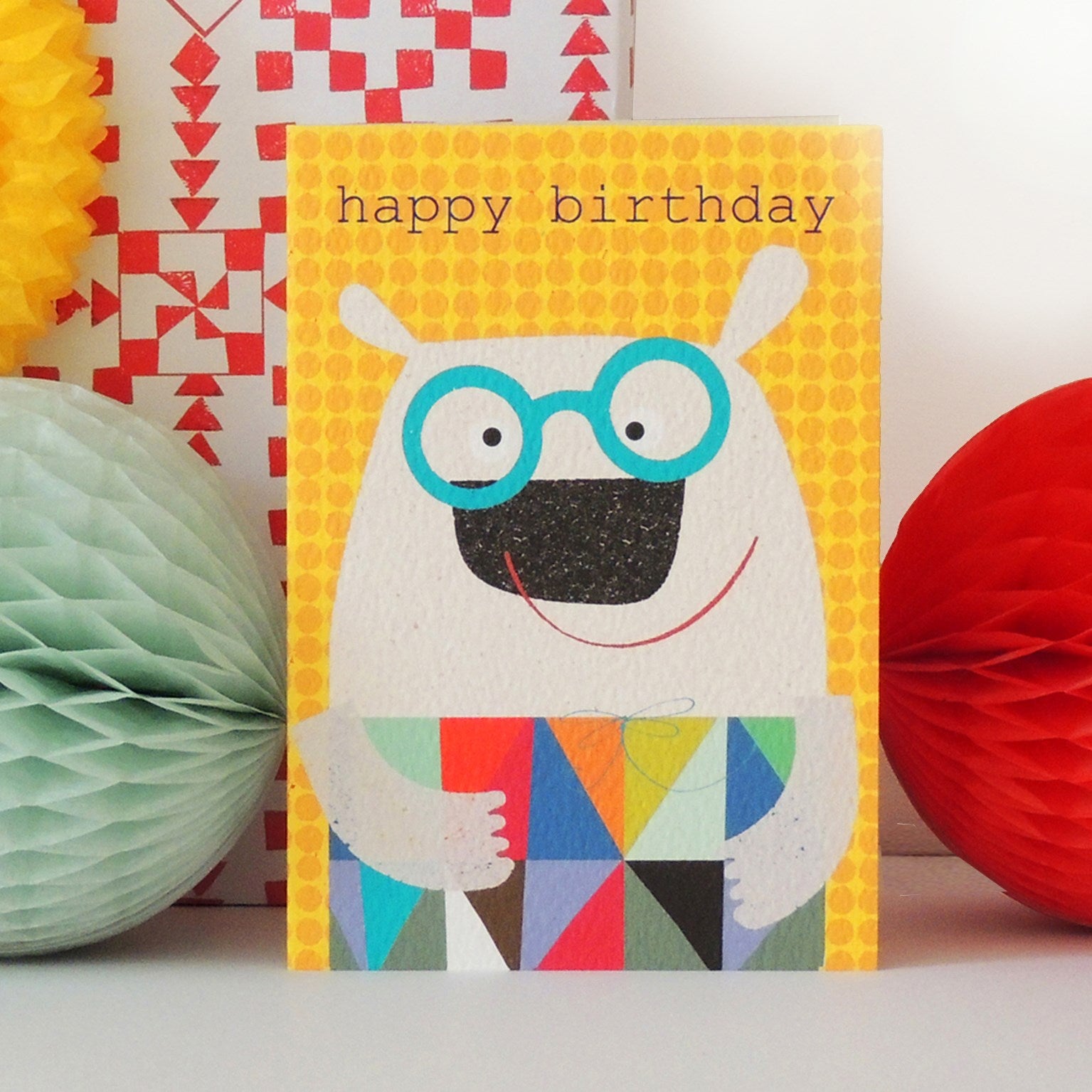 polar bear happy birthday card