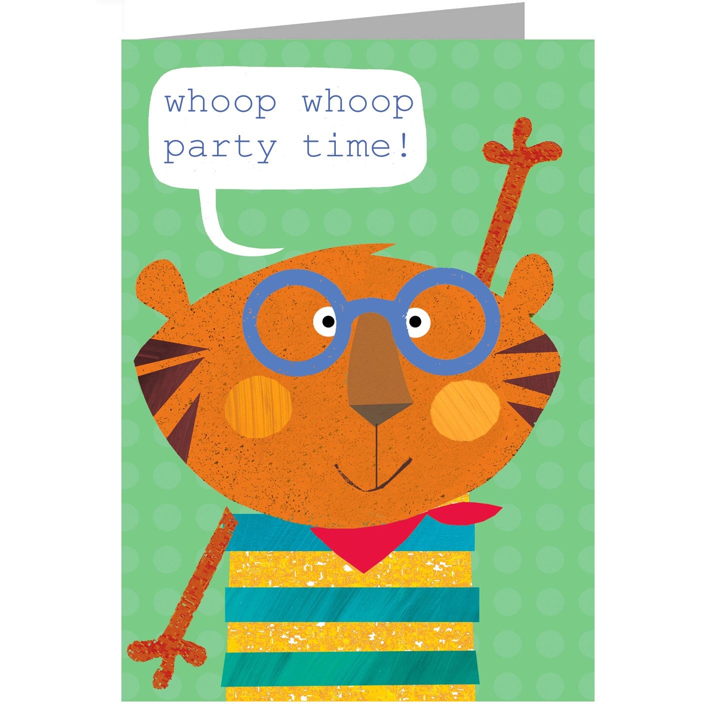 tiger happy birthday card