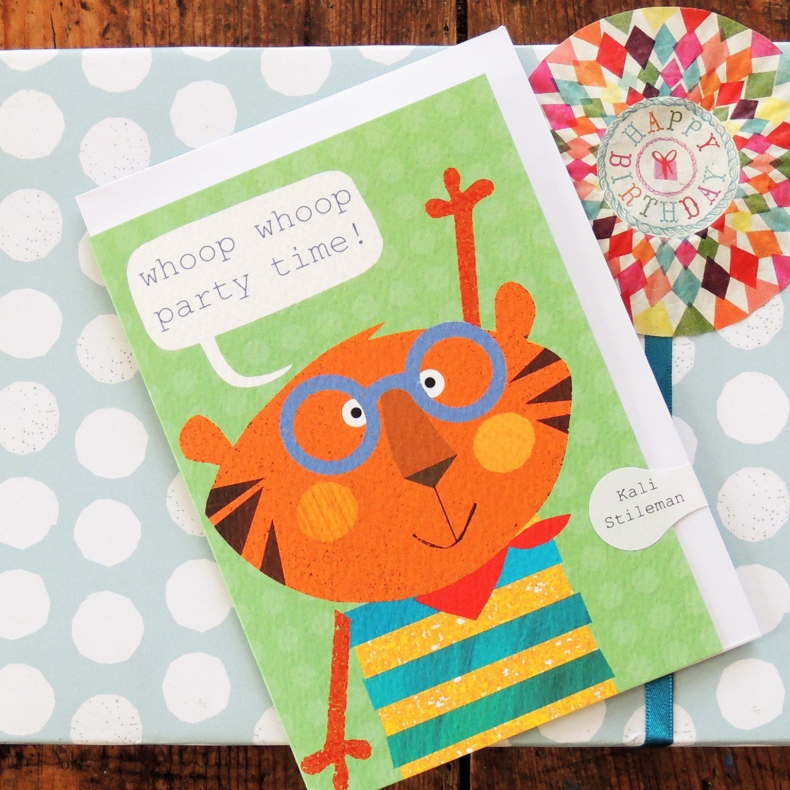 tiger happy birthday card