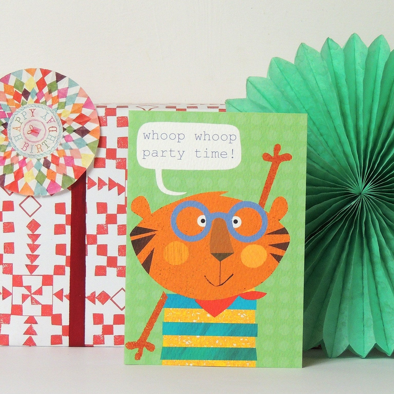 tiger happy birthday card