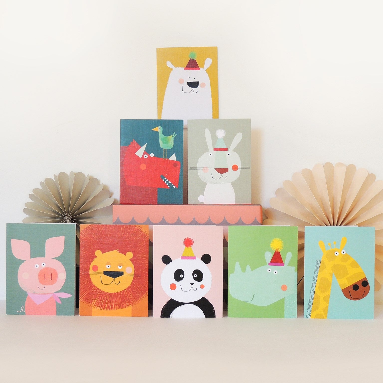 mixed mini animal cards