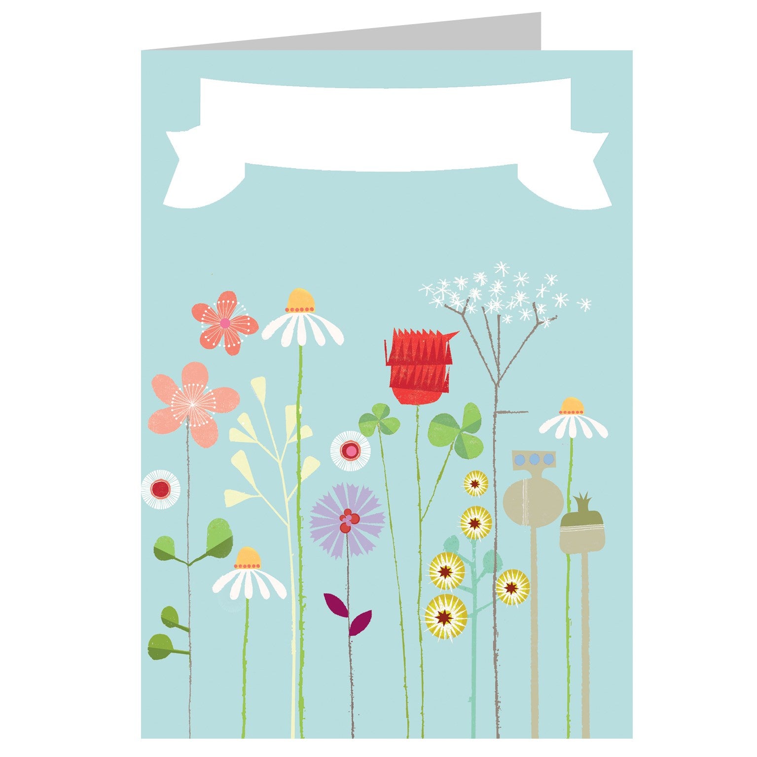 personalised daisies and clover card