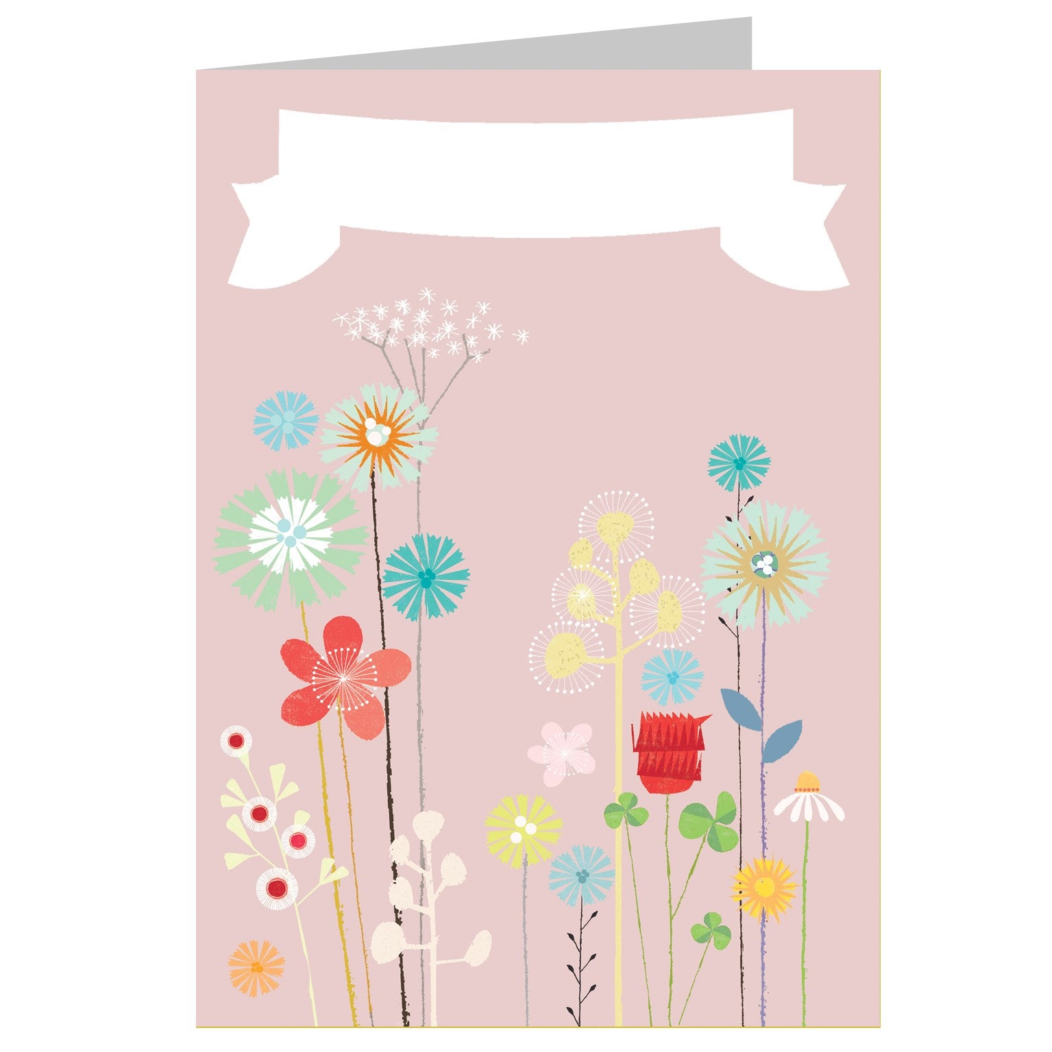 personalised sundew and cornflowers card