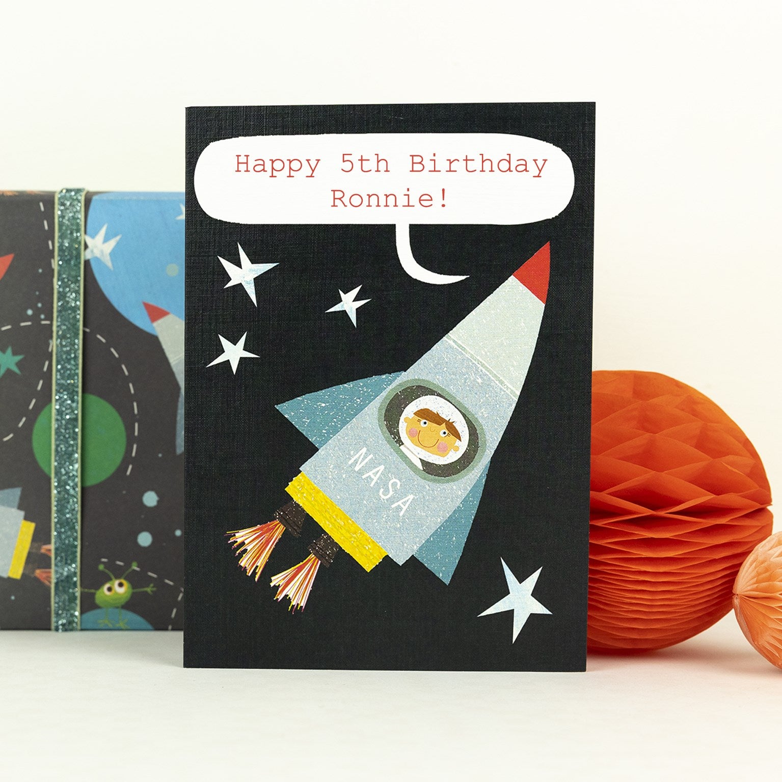 personalised spaceman card