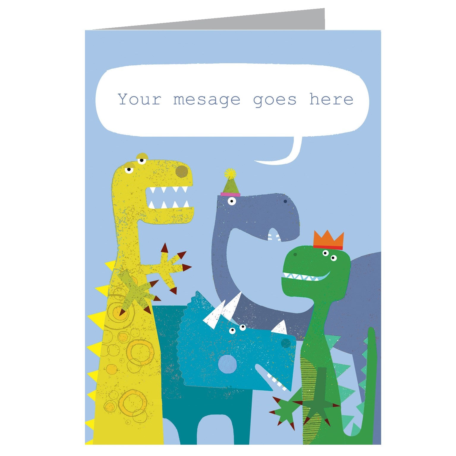 personalised dinosaurs card