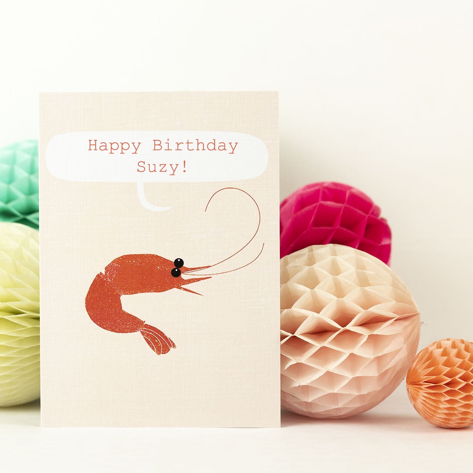 personalised prawn card