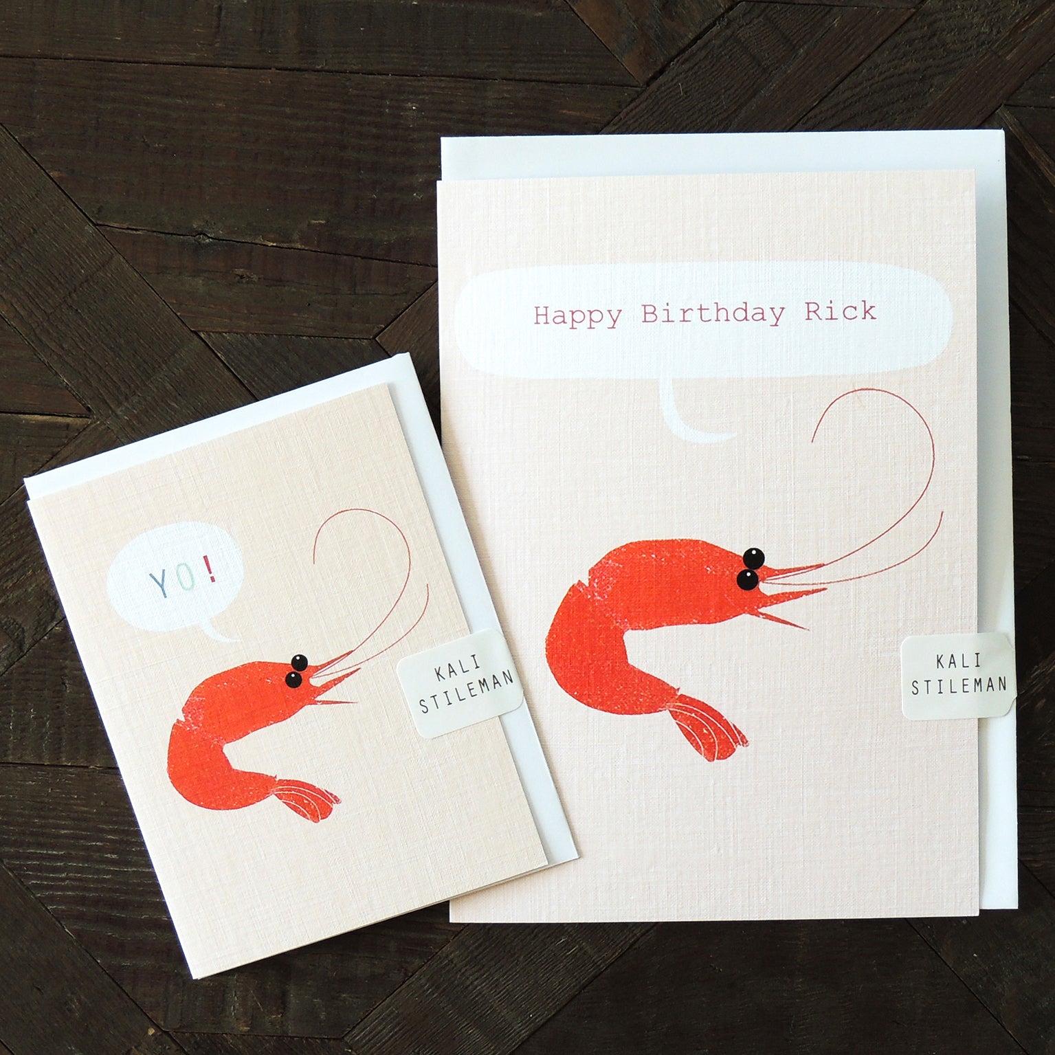 PL08 personalised prawn card