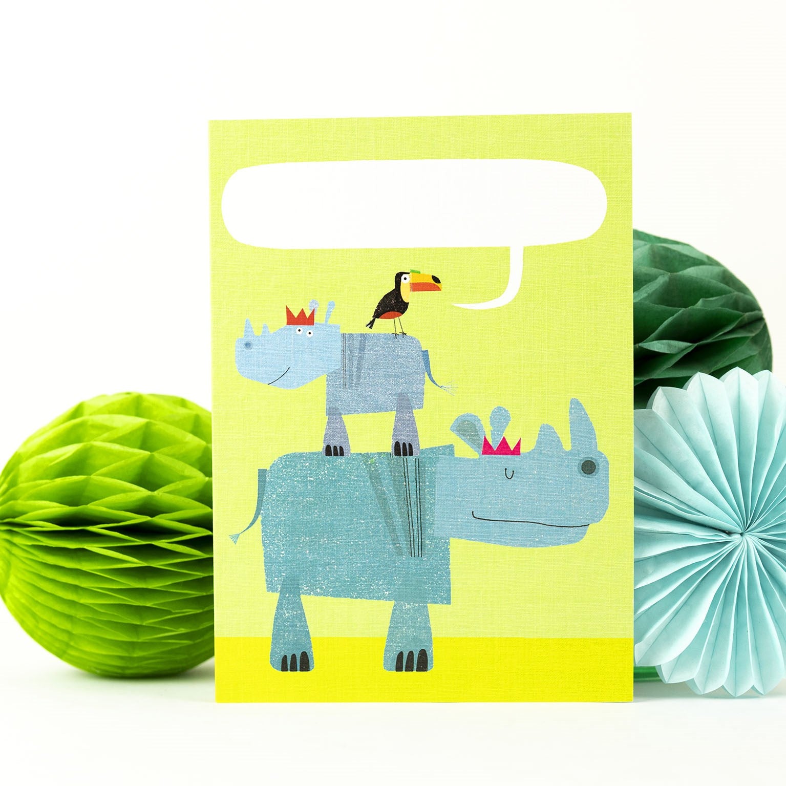 personalised rhinos card