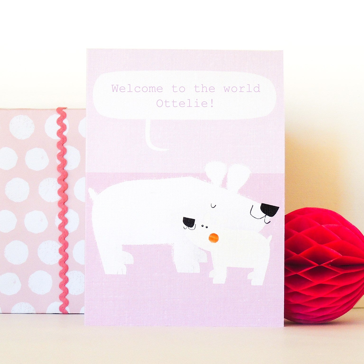 personalised polar bears card