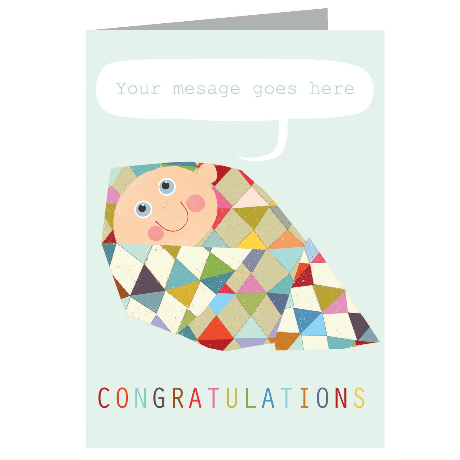 personalised new baby card