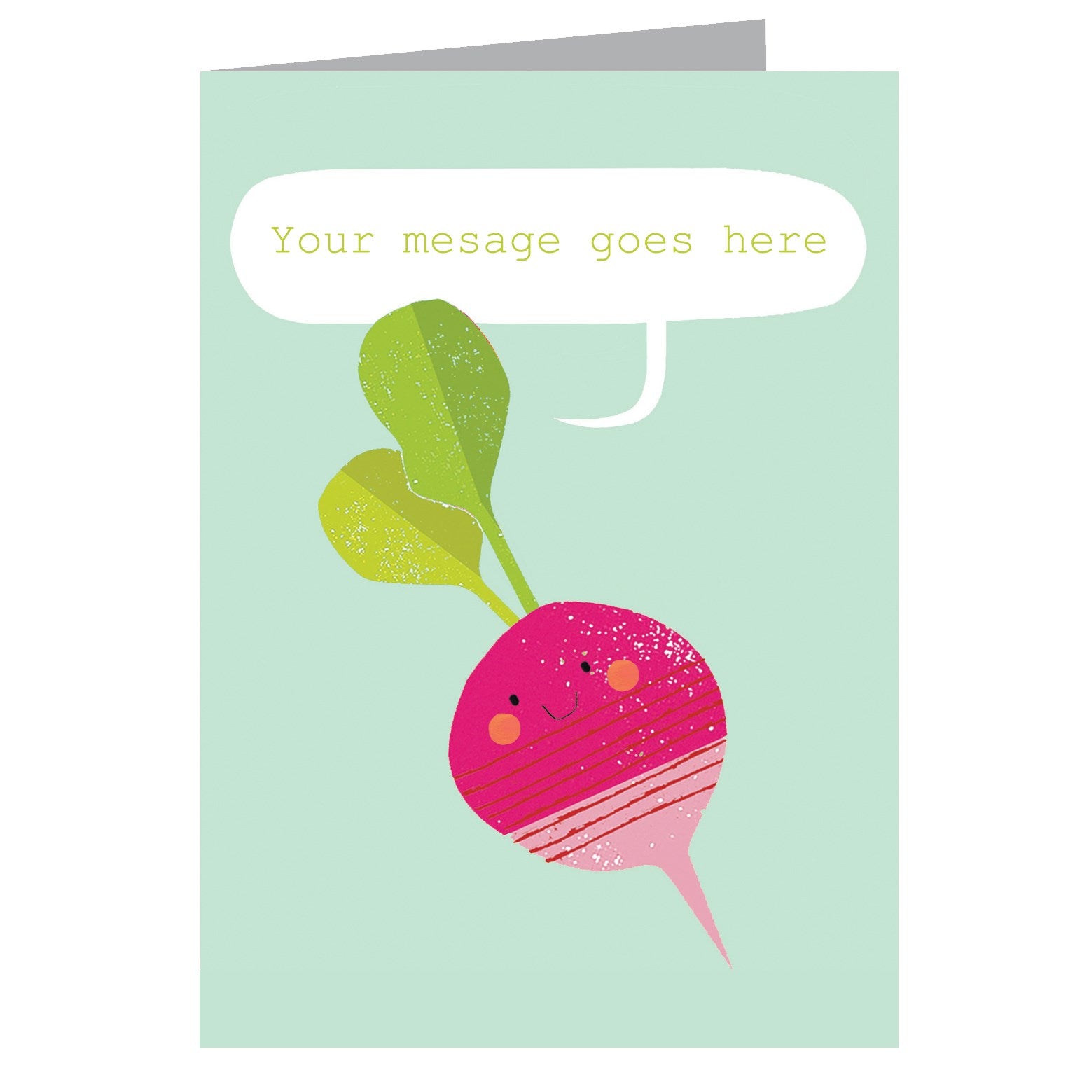 personalised radish card