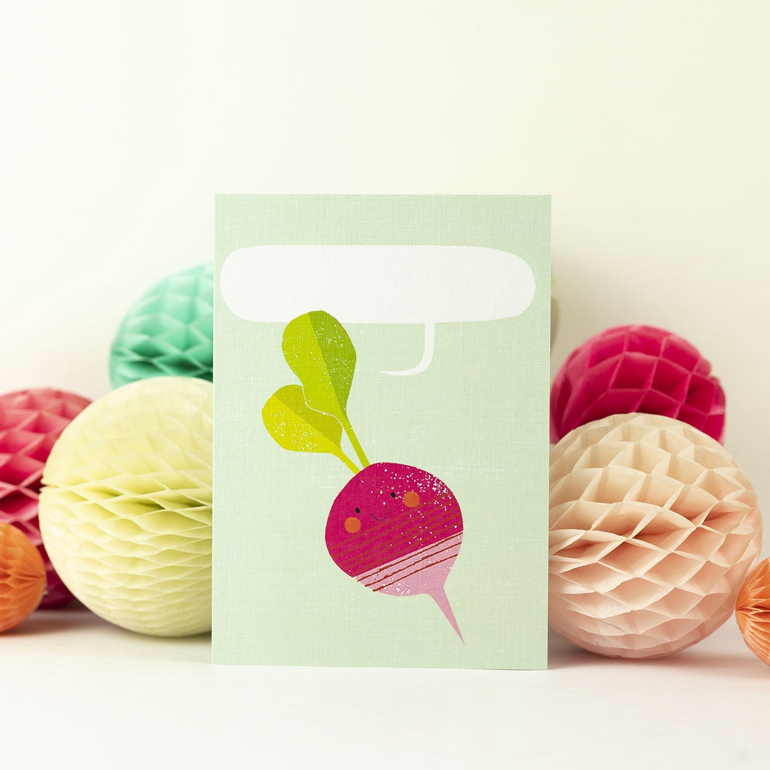 personalised radish card