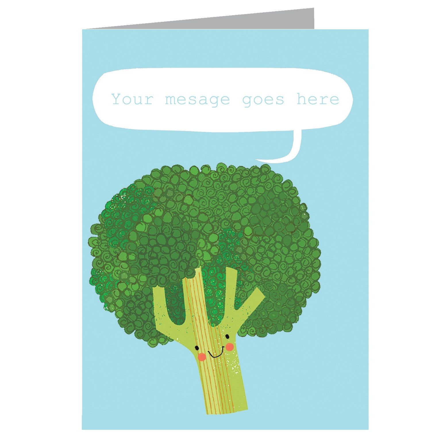 personalised broccoli card