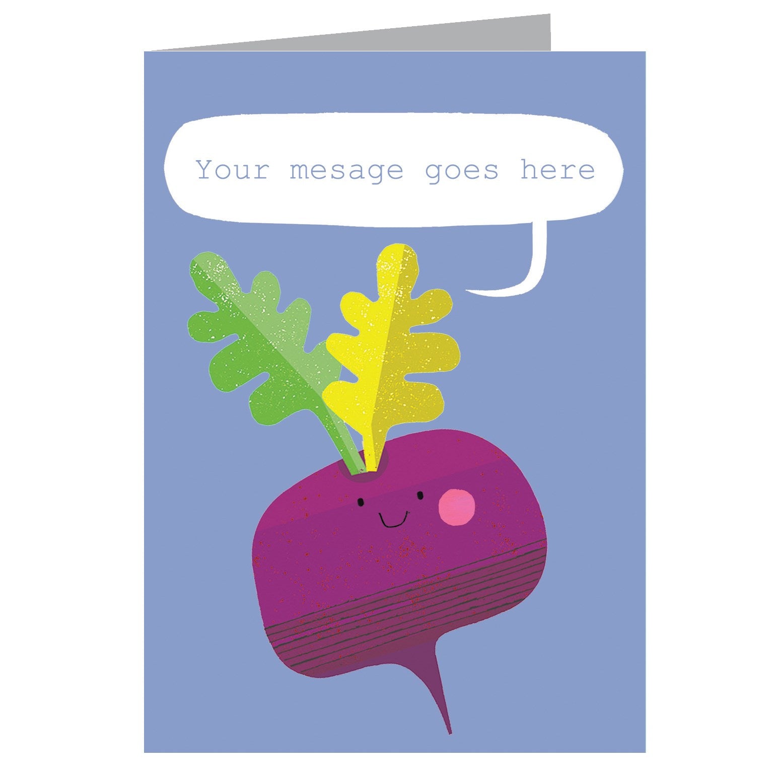 personalised beetroot card