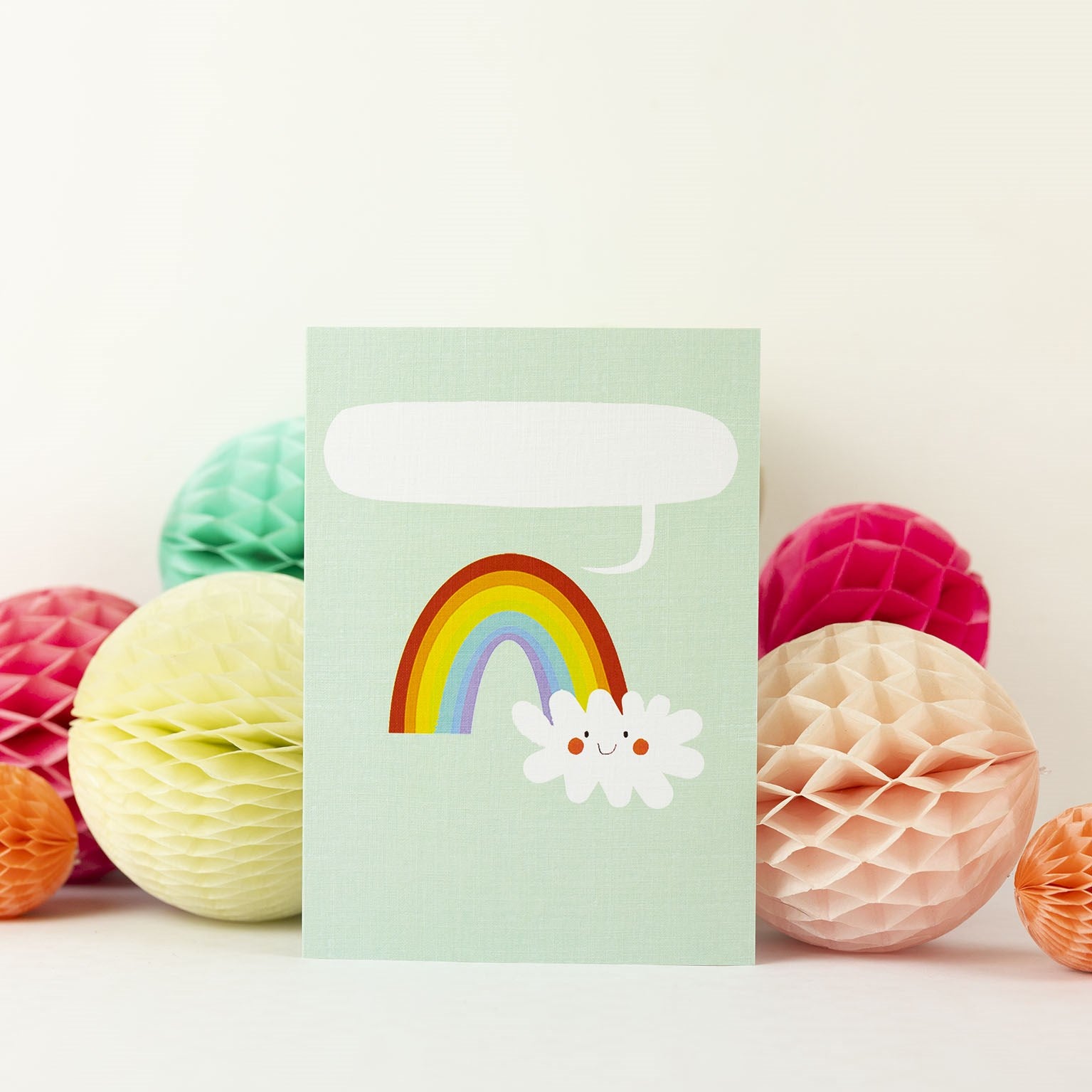 personalised rainbow card