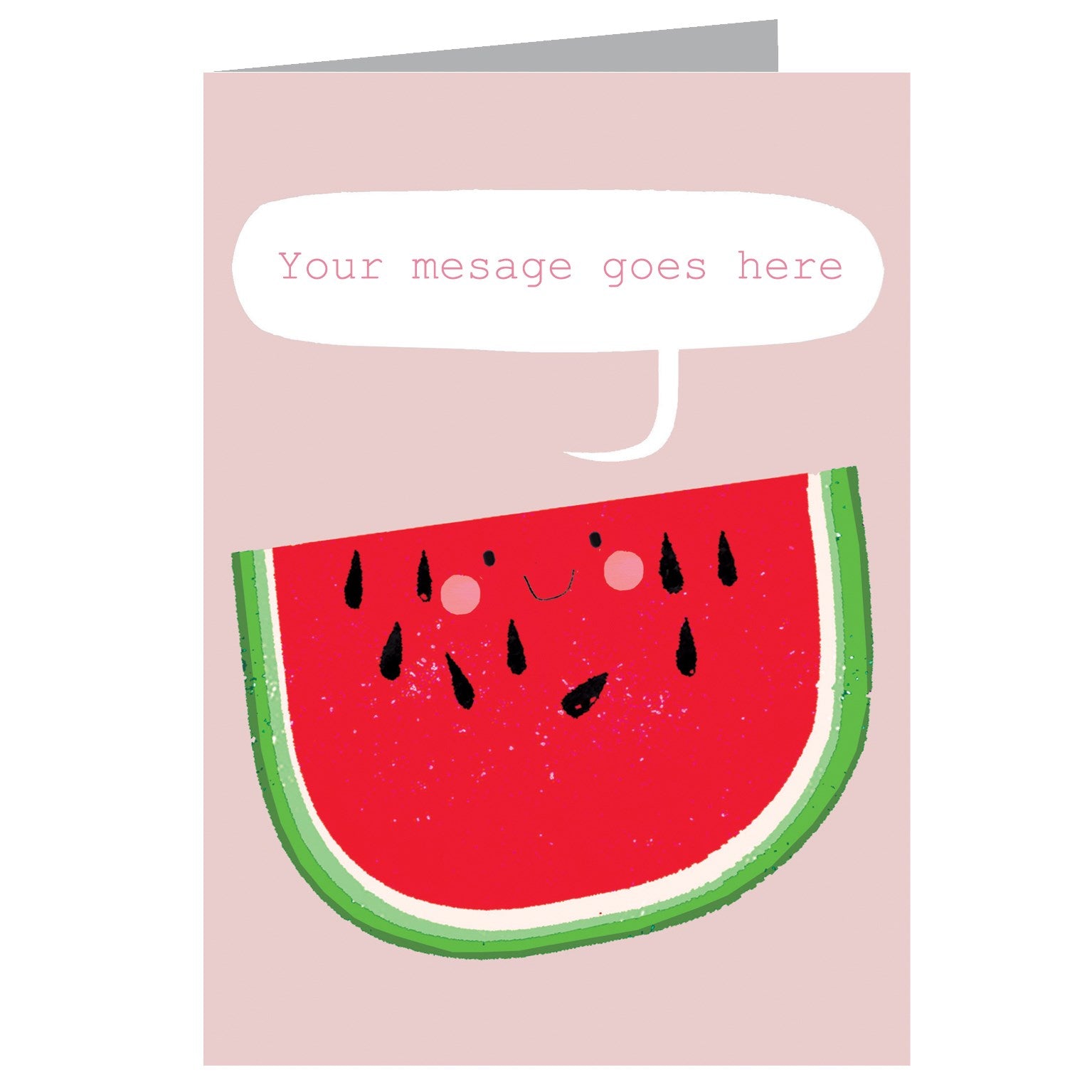 personalised watermelon card