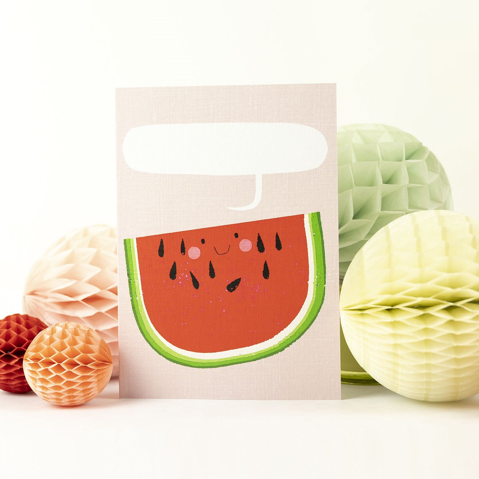 personalised watermelon card