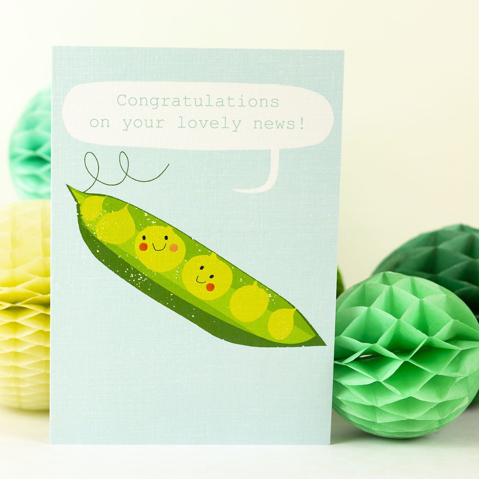 personalised blue peas card