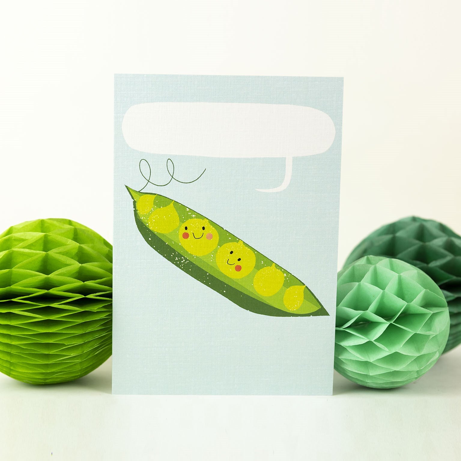 personalised blue peas card