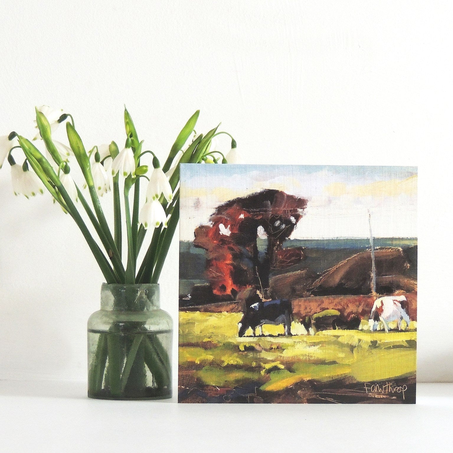 Blackmore Vale cows, Dorset greetings card