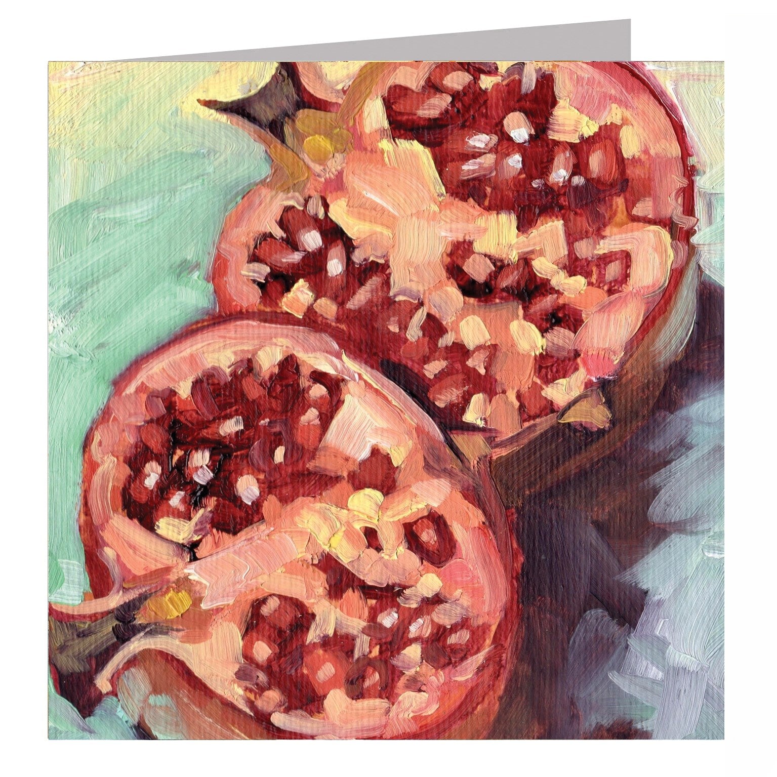 pomegranates greetings card