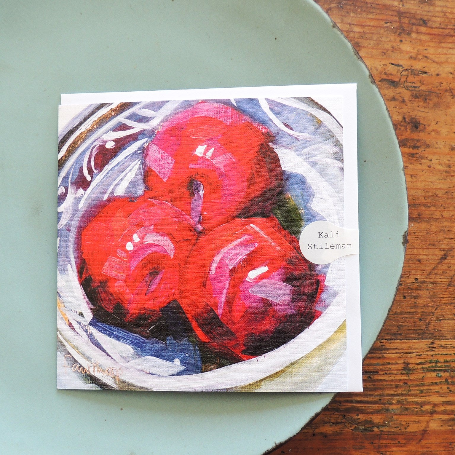 plums greetings card