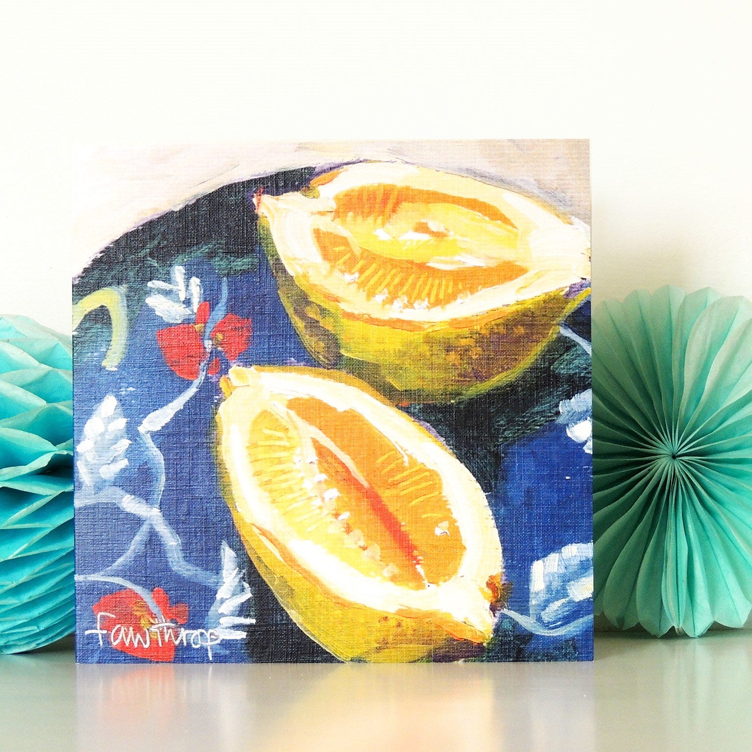 lemons greetings card