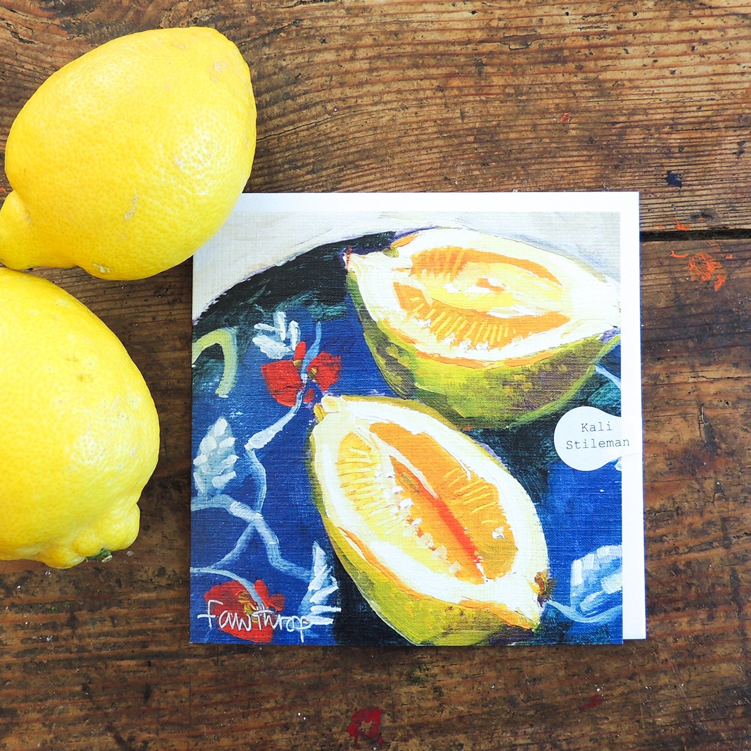 lemons greetings card